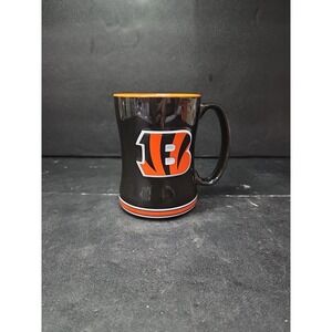 Cincinnati Bengals NFL Official Licensed Product Mug Logobrands Black Orange